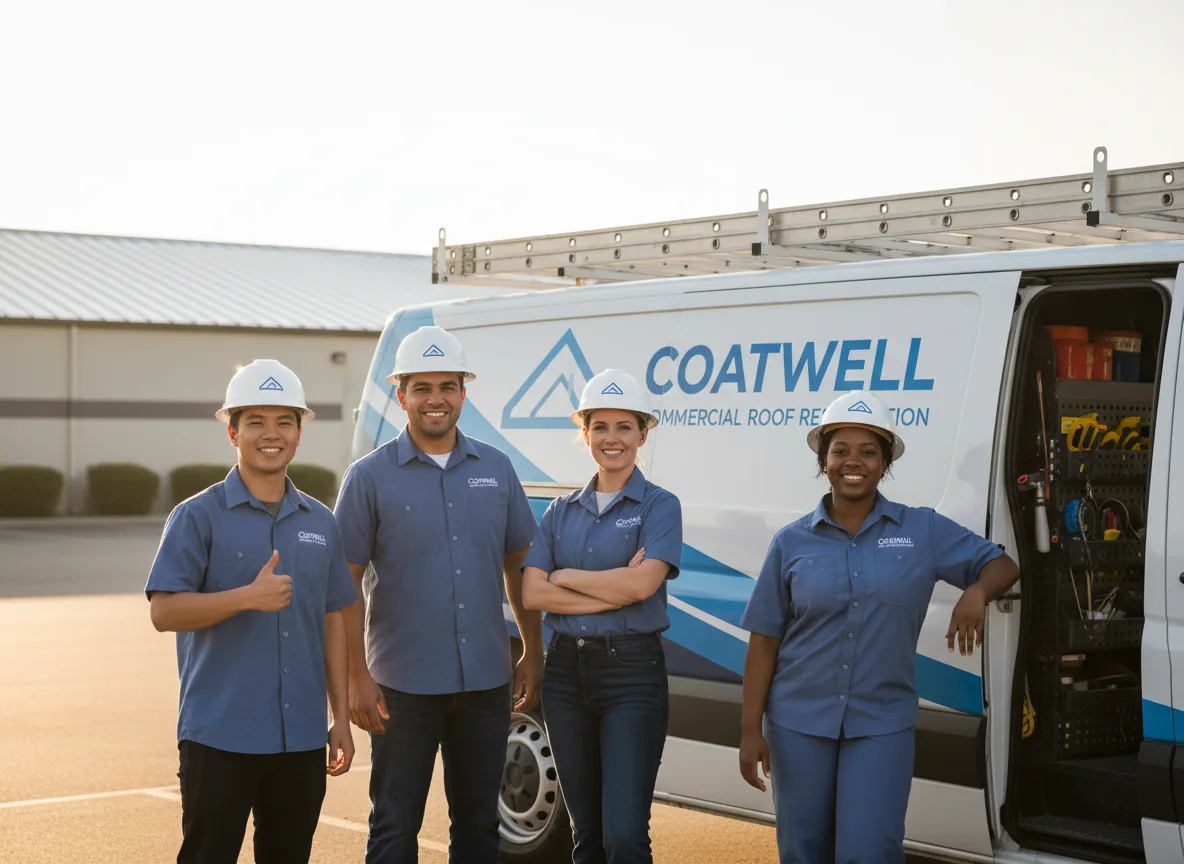 Commercial roof coating company in Meriden, IA